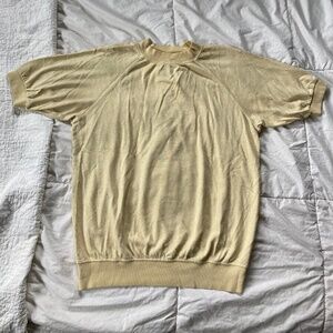 Jungmaven butter yellow raglan T-shirt. Size small
